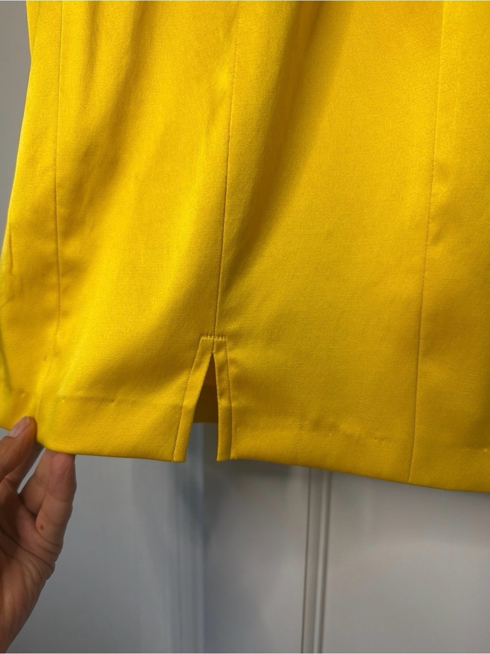 Cache Yellow Lace-Up Sheath Midi Dress - Picture 4 of 6